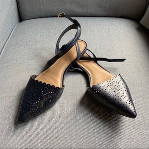 Old Navy Ankle Strap Pointed Toe Flats